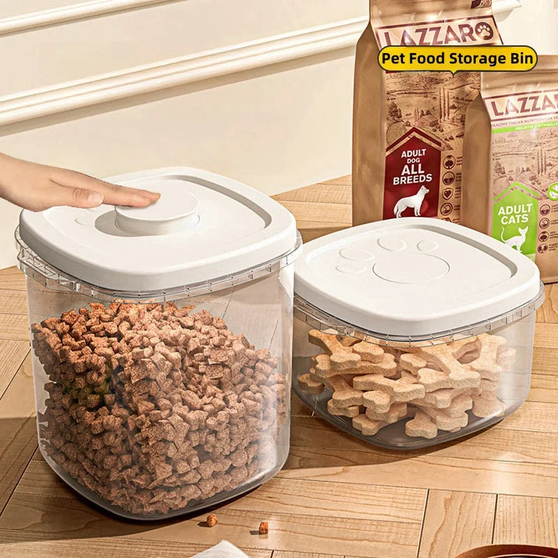 Keep Your Pet's Food Fresh with Our Airtight Large Capacity Storage Container - Perfect for Cats and Dogs!