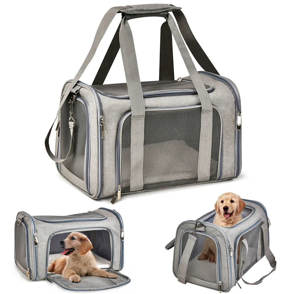 Ultimate Dog Carrier Backpack - Airline Approved Soft-Sided Travel Bag for Small Dogs and Cats