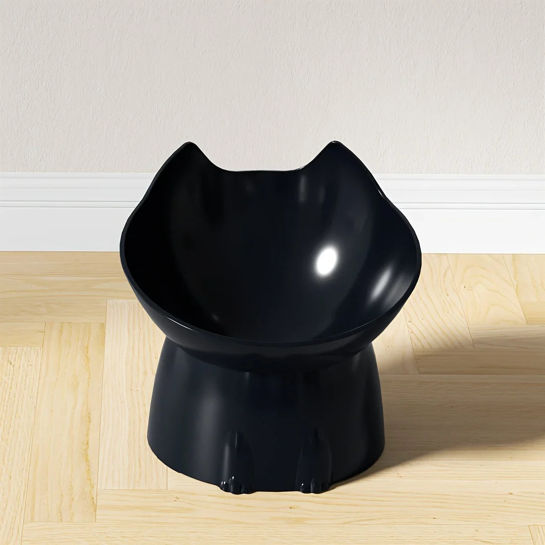 Elevate Your Cat's Dining Experience with the Whiskerware Anti-Tip Elevated Bowl - Perfect for Neck Protection!